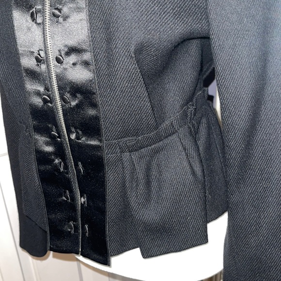 BGBGmaxazria black peplum military style jacket Medium - Picture 6 of 16